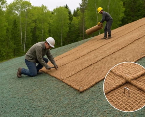Hidrossemeadura com biomanta: como funciona e protege o solo