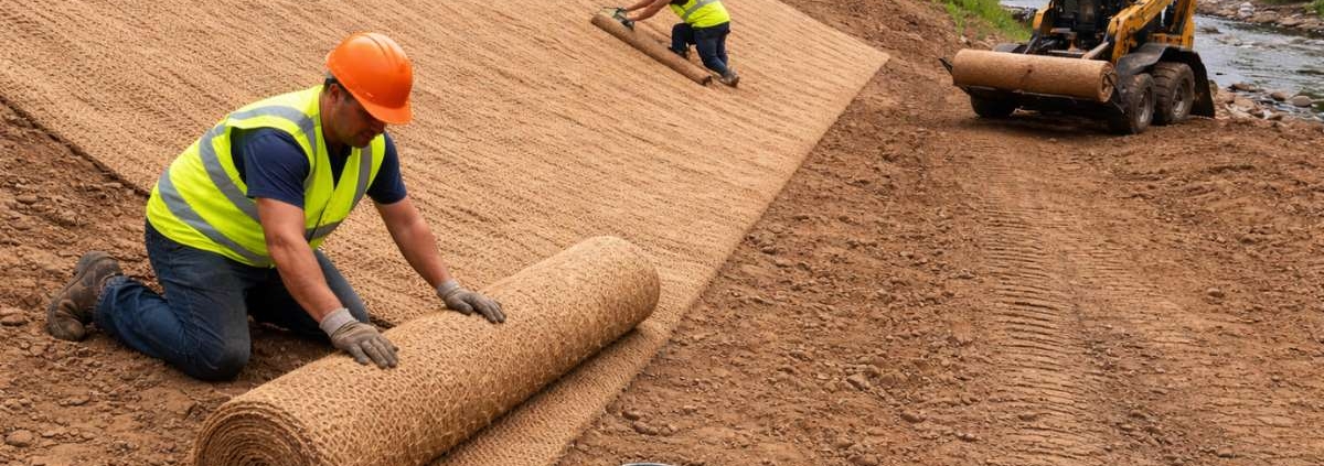 Aplicação de biomantas em projetos de bioengenharia